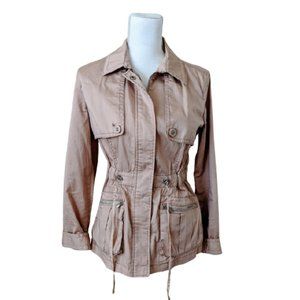 3/$40 Calvin Klein Tan Utility Lightweight Jacket